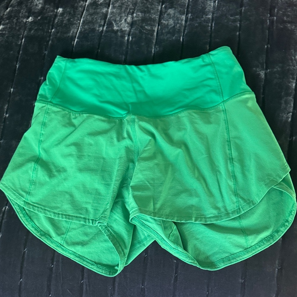 Lululemon Athletica Vibrant Green Athletic Shorts